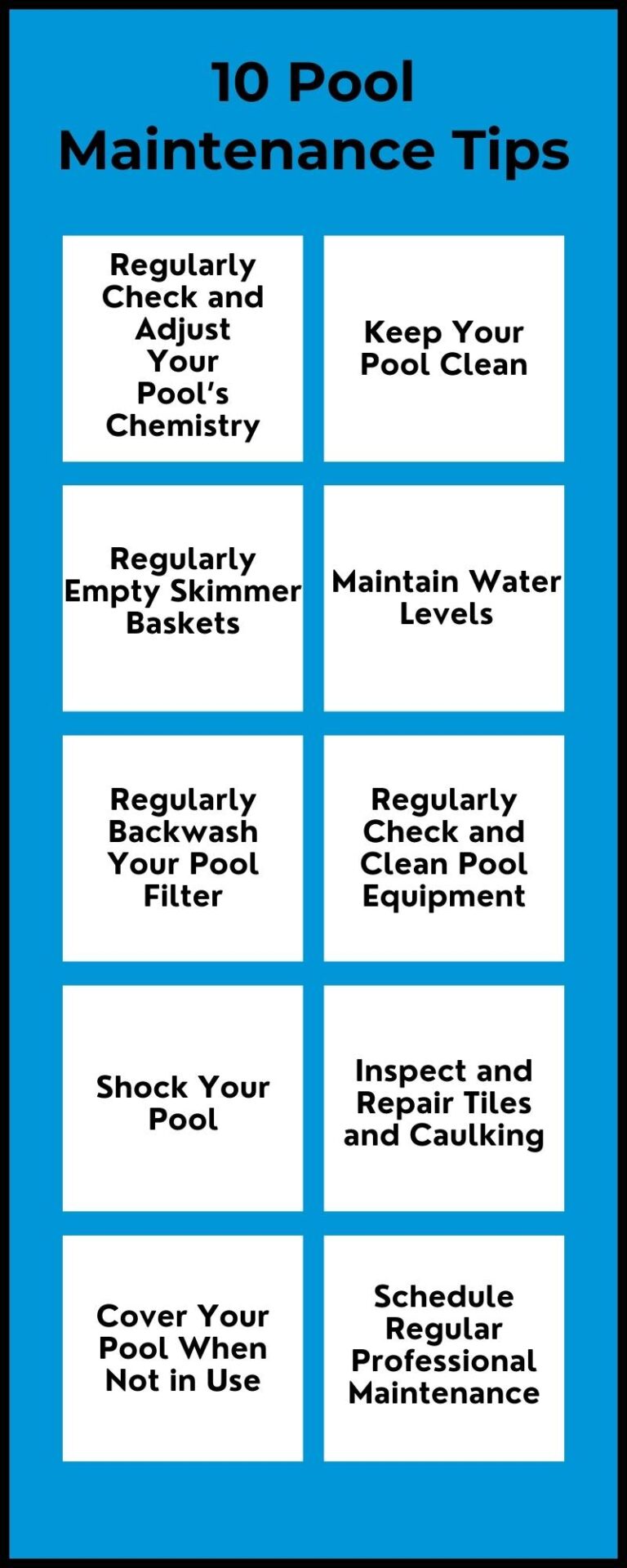 Pool Maintenance: Infographic