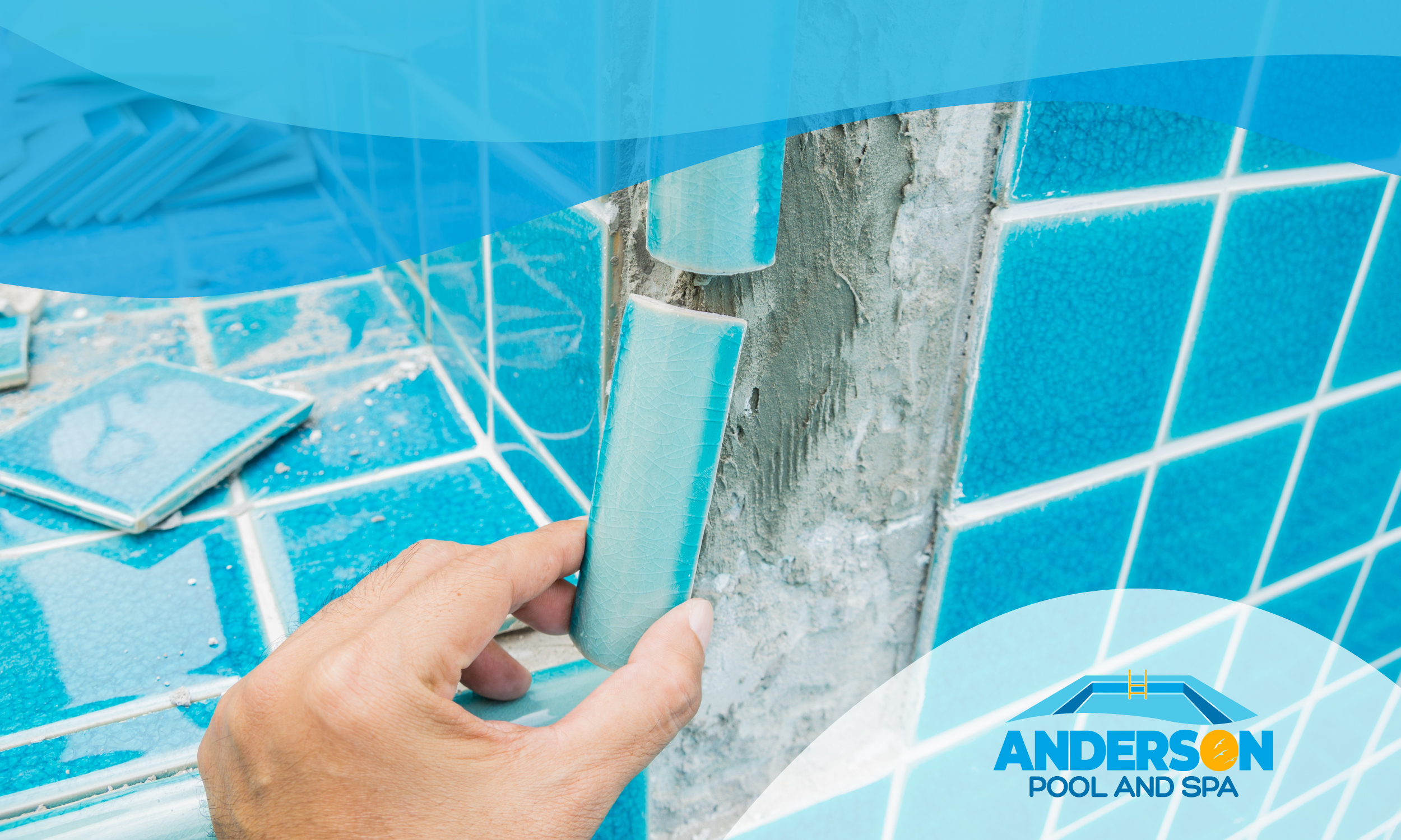 Backyard swimming pool repair