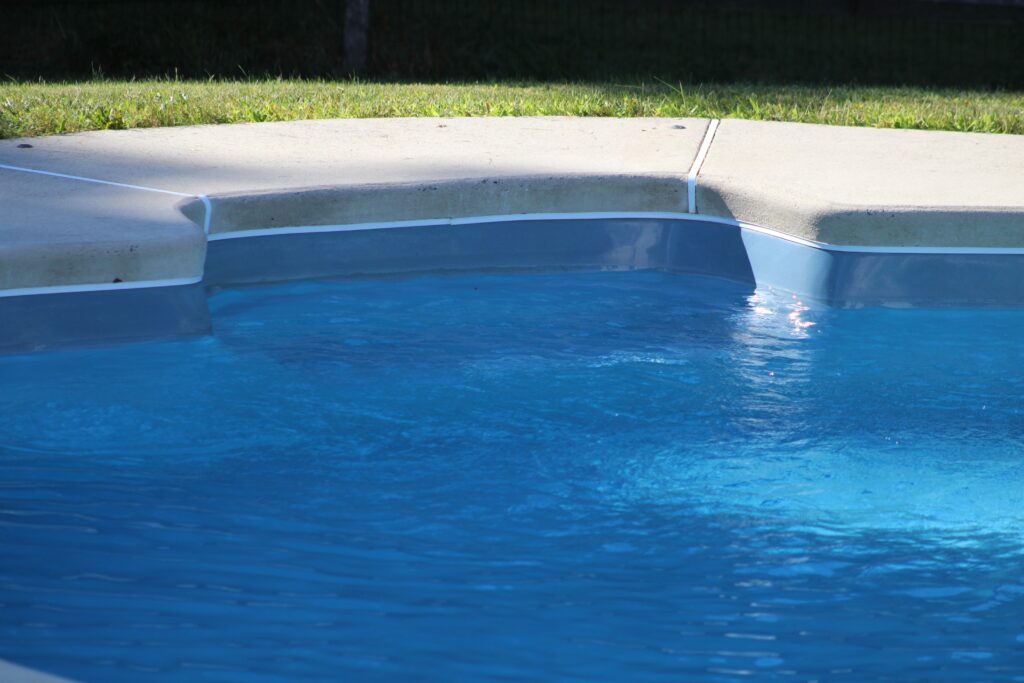 A fiberglass swimming pool in Southern California